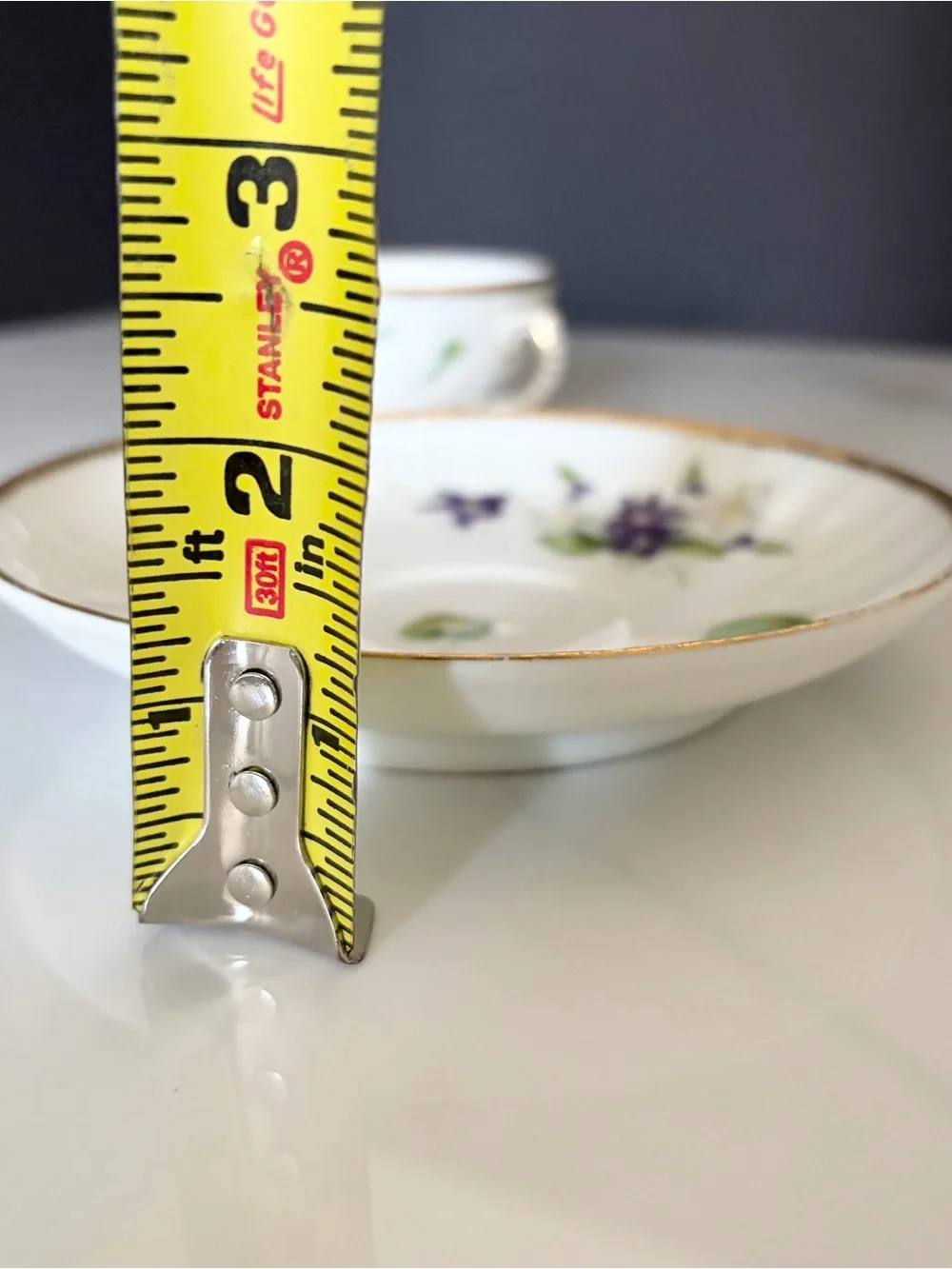 Antique Violet Cup & Saucer by Royal Copenhagen